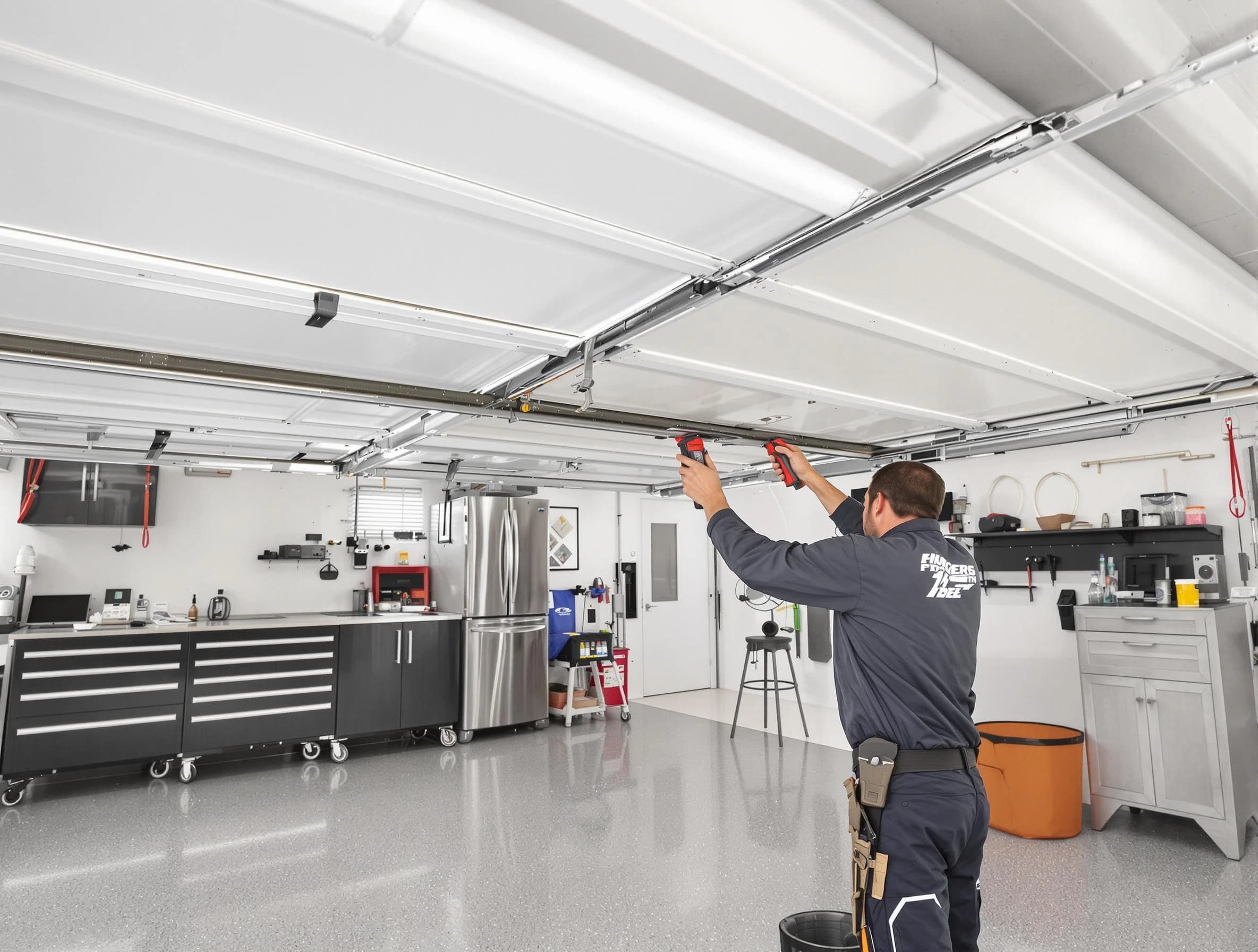 Overhead garage door repair service by Cedar Hills Garage Door Repair in Cedar Hills