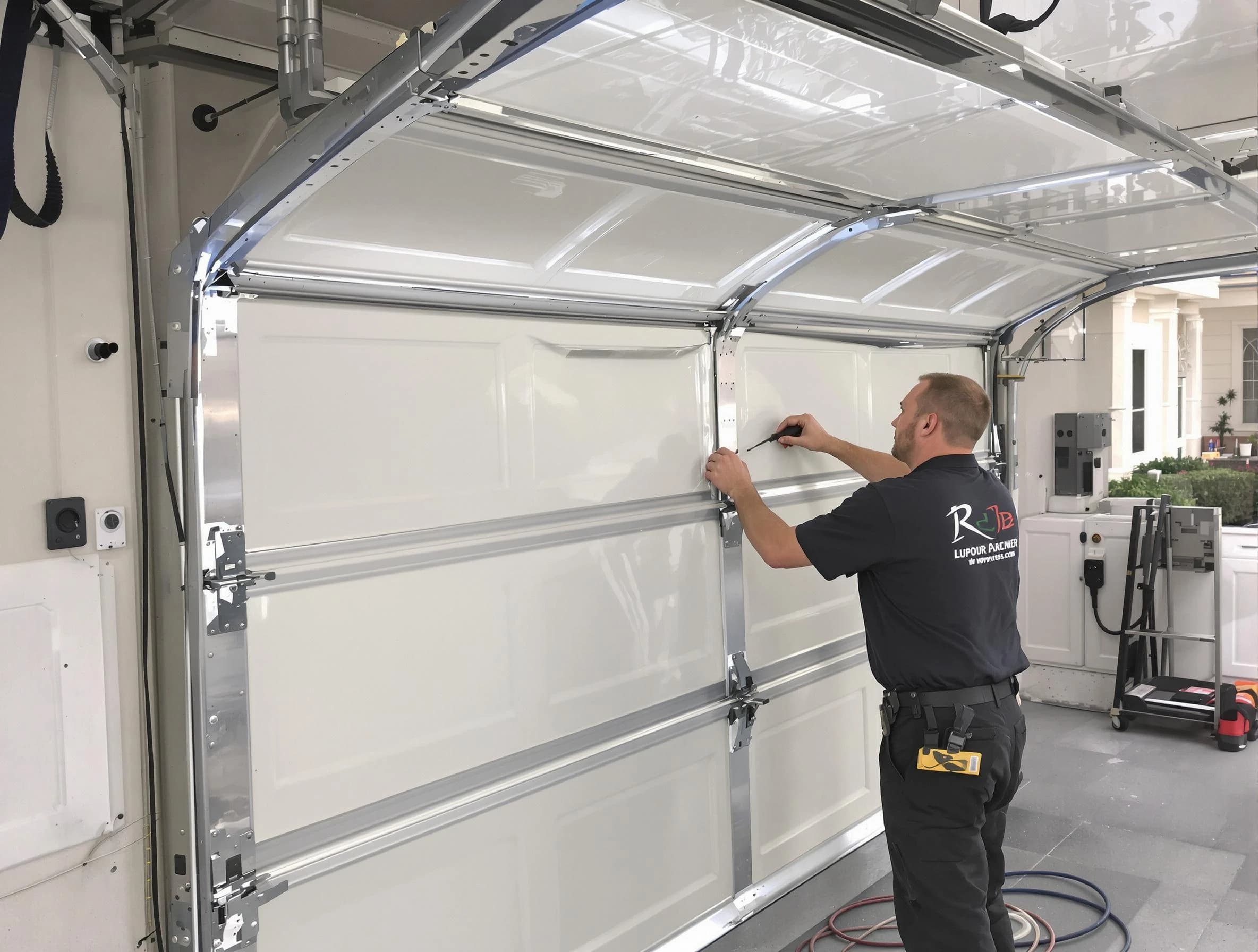 Cedar Hills Garage Door Repair professional performing panel repair in Cedar Hills