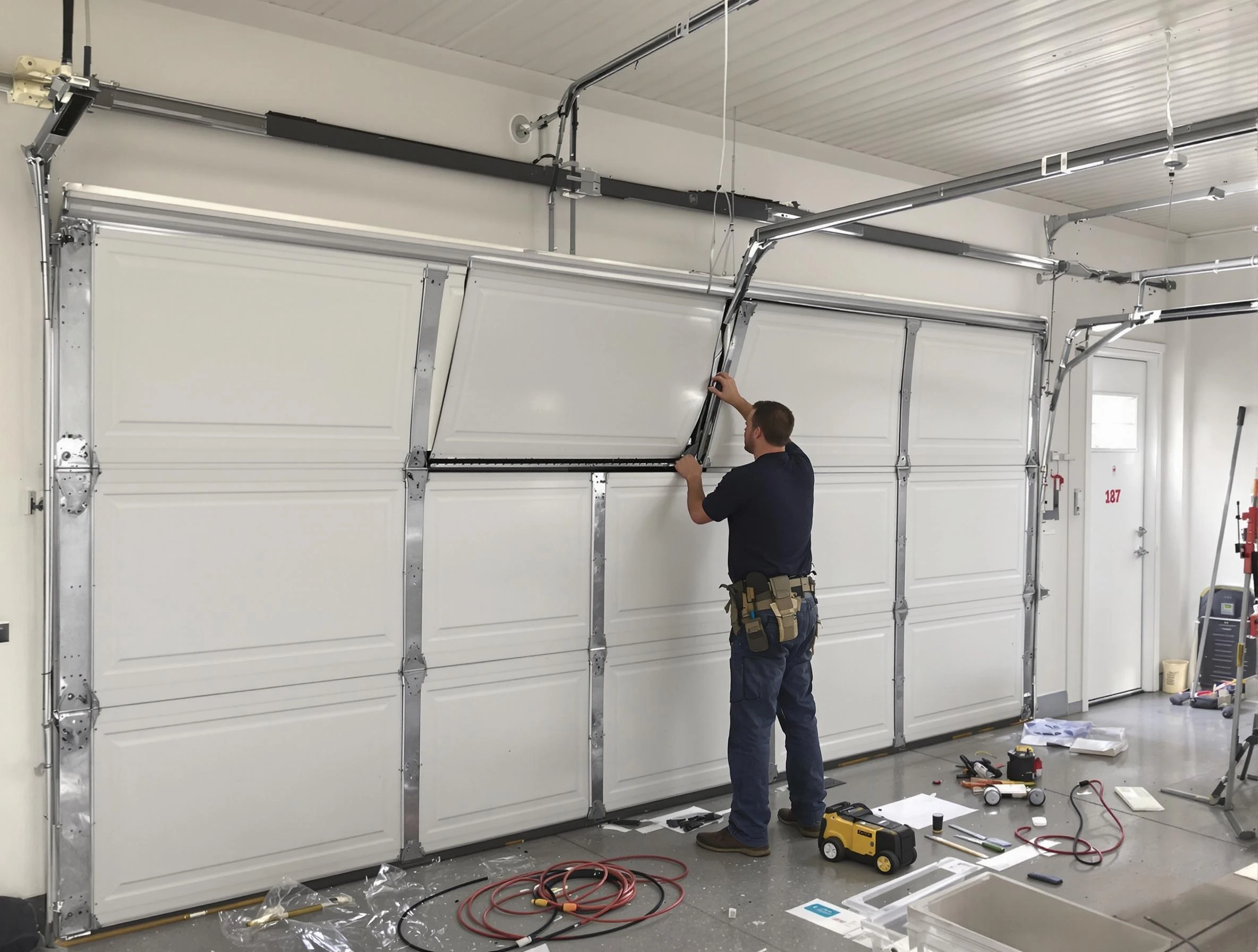 Garage Door Section Replacement in Cedar Hills